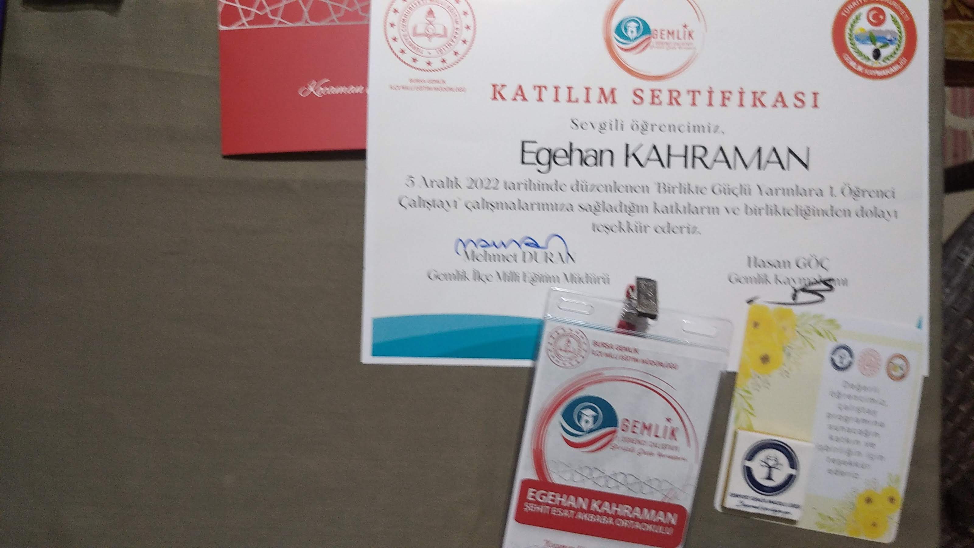 Katılım Belgesi