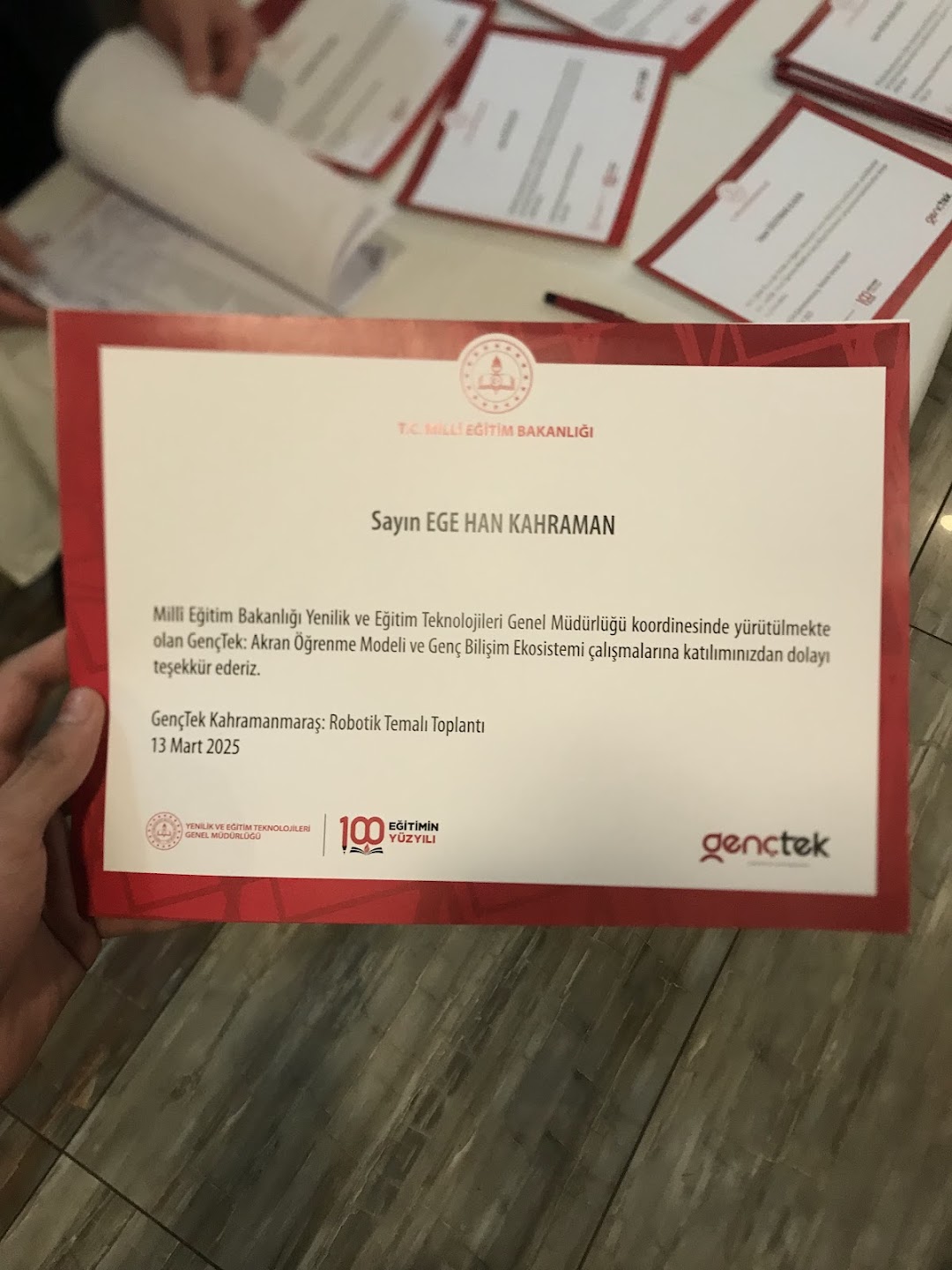 Katılım Belgesi